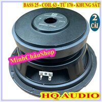 CẶP CỦ LOA BASS 25 MARTIN NHẬP KHẨU - KHUNG SẮT COIL 63MM TỪ 170 - GIÁ 2 CHIẾC