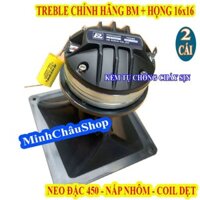 CẶP CỦ LOA TREBLE 450 BM TỪ NEO COIL DẸT VIỀN ĐỒNG NHẬP KHẨU + TỤ 3.3MF + HỌNG 16x16 - GIÁ 2 LOA