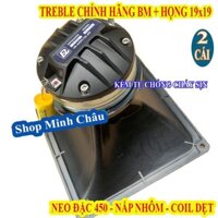 CẶP CỦ LOA TREBLE 450 BM TỪ NEO COIL DẸT VIỀN ĐỒNG NHẬP KHẨU + TỤ 3.3MF + HỌNG 19x19 - GIÁ 2 LOA