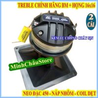 CẶP CỦ LOA TREBLE 450 BM TỪ NEO COIL DẸT VIỀN ĐỒNG NHẬP KHẨU + TỤ 3.3MF + HỌNG 16x16 - GIÁ 2 LOA