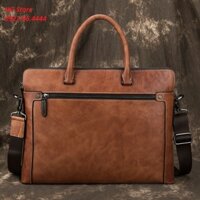 Cặp Da Bò Nam Cặp Đựng LAPTOP, Hồ Sơ, Tài Liệu Cao Cấp Size 38.5cm( Bảo Hành 12 Tháng)
