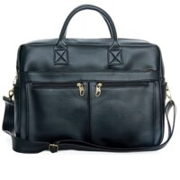 Cặp Da Đựng Laptop 17 Inch Rộng Rãi Lịch Lãm Và Sang Trọng ZKC07 - 2. Đen