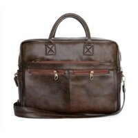 Cặp Da Đựng Laptop 17 Inch Rộng Rãi Lịch Lãm Và Sang Trọng ZKC07 - 1. Nâu