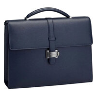 Cặp Da Montblanc 4810 Westside Single Gusset Briefcase Blue 118629