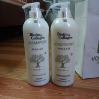 Cặp dầu gội Biotin & Collagen 1000ml