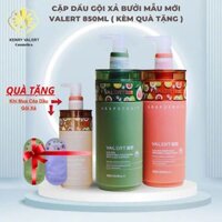 Cặp Dầu Gội Bưởi VALERT GRAPEFRUIT PLUS , Chống Rụng Kích Mọc Tóc Phục Hồi Hư tổn 850ml