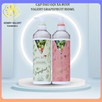 Cặp Dầu Gội Bưởi VALERT GRAPEFRUIT PLUS , Chống Rụng Kích Mọc Tóc Phục Hồi Hư tổn 850ml