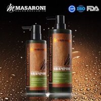 Cặp dầu gội cao cấp Rich Biotin Collagen Masaroni giàu Collagen 500ml x2