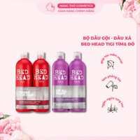 Cặp Dầu Gội -Dầu Gội Xả ( Tím -Đỏ) Tigi Bedhead 750ml