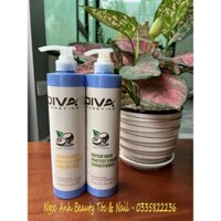 Cặp dầu gội, dầu xả Diva 750ml - Phục hồi siêu mềm mượt