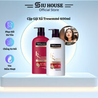 Cặp Dầu Gội, Dầu Xả Tresemme Thái Keratin Smooth 400ml, Combo Gội Xả Tresemme Chuẩn Salon Cho Tóc Hư Tổn Do Tạo Kiểu