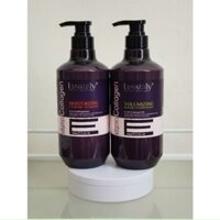 Cặp Dầu Gội Lustaly Vitamin E cao cấp 800mlx2