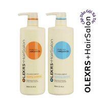 Cặp dầu gội Olexrs Argan Oil Collagen Hair Salon 960ml  x 2 Anh, Gội xả Olexrs phục hồi chống rụng tóc