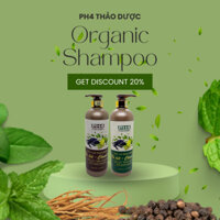 Cặp dầu gội thảo dược PH4 800ml tinh chất chanh sả kích thích mọc tóc, sạch gàu