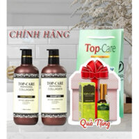 Cặp dầu gội Topcare collagen 500ml Dầu gội Top-care Phục hồi tóc hư tổn Dưỡng tóc mềm mượt Chống rụng Hương nước hoa 72h