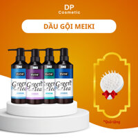 Cặp dầu gội trà xanh Meiki 780ml chống nhờn dưỡng sâu chống gàu chính hãng