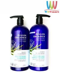 Cặp dầu gội và xả ngăn rụng tóc Avalon Organics Thickening Shampoo Condiotioner (Loại lớn)
