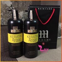 Cặp Dầu Gội Xả Armame Keratin Argan Chính Hãng Ý 850ml