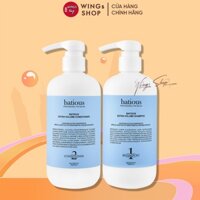 Cặp Dầu Gội Xả Batious Xanh 500ml-960ml Dành Cho Da Dầu, Ngăn Chặn Dầu Thừa, Làm Phồng Chân Tóc | Wings Shop