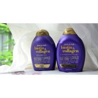 Cặp Dầu Gội Xả Biotin And Collagen của Mỹ chai màu tím
