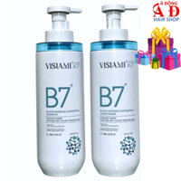CẶP DẦU GỘI XẢ BIOTIN B7 VISIAMI GỪNG ĐEN NẤM LINH CHI PHỤC HỒI NGĂN RỤNG MỌC TÓC 800ML