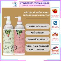 Cặp Dầu Gội, xả Bưởi Cao Cấp GRAPEFRUIT VALER Chống rụng tóc 850ml