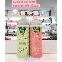 Cặp Dầu Gội Xả Bưởi Grapefruit Valert 850ML Giảm Rụng Tóc Kích Mọc Tóc Phục Hồi Hư Tổn - Chính Hãng