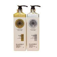 Cặp Dầu Gội Xả Collagen Plus Vinge 1000ML Phục Hồi, Giảm Rụng, Kích mọc tóc