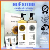 Cặp Dầu Gội Xả COLLAGEN VINGE PLUS Phục Hồi Tóc Hư Tổn 1000ML x2 - Ngăn Rụng Tóc HUẾ STORE [CHÍNH HÃNG]