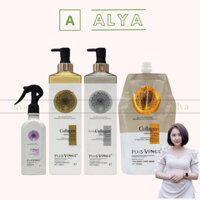 Cặp dầu gội xả Collagen Vinge Trắng |Kích Thích Mọc Tóc, Phục Hồi Tóc Hư Tổn☄️Hàng Chính Hãng Ý ALYA