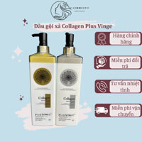 Cặp Dầu Gội Xả Collagen Vinge 1000ML| Ngăn Rụng Tóc,Giảm Rụng Tóc,Phục Hồi Tóc Hư Tổn | Hàng Chính Hãng
