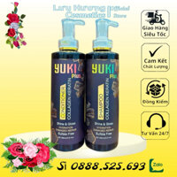 Cặp Dầu Gội Xả Collagen Keratin YUKI Plus 800Ml Giảm Rụng Tóc, Kích Mọc Tóc, Phục Hồi Tóc Hư Tổn
