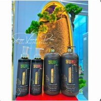 Cặp Dầu Gội Xả Collagen Keratin YUKI PLUS 800ML, 2000ML|Giảm Rụng Tóc, Kích Mọc Tóc, Phục Hồi Tóc Hư Tổn|Hàng Chính Hãng