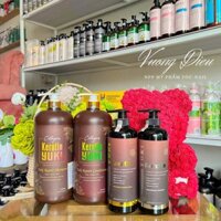 Cặp Dầu Gội Xả Collagen Keratin YUKI 800ML, 2000ML|Giảm Rụng Tóc, Kích Mọc Tóc, Phục Hồi Tóc Hư Tổn | Hàng Chính Hãng