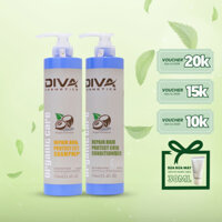 Cặp Dầu Gội Xả Diva Protect Color 500ml Giữ Màu Tóc Nhuộm Bảo Vệ Và Phục Hồi Tóc Giúp Tóc Mềm Mượt