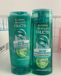 Cặp dầu gội xả Garnier Fructis Aloe Hydra Bomb, lô hội, màu xanh (250ml+200ml) – cặp