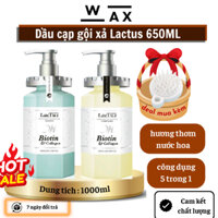 Cặp dầu gội xả giảm dụng tóc QH Lactus season 650ml dầu gội collagen mượt tóc chống dụng
