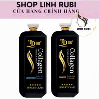 Cặp Dầu Gội Xả Keratin & Collaghen TD88 2000ml Phục Hồi Tóc Hư Tổn Khô Xơ Giúp Tóc Mềm Mượt Bóng Khoẻ