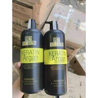 cặp dầu gội xả keratin argan 850ml phục hồi,ngăn rụng tóc,sạch gàu