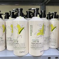 CẶP DẦU GỘI XẢ KERATIN PHỤC HỒI, GIẢM GÃY RỤNG, SIÊU MƯỢT TÓC EVUAR - DIFFIA 758ML*2