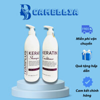 Cặp dầu gội xả Keratin IVARPLUS Hương Nước Hoa Phục Hồi, Kích Thích Mọc Tóc,Chống Hư Tổn 1000ml