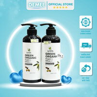 Cặp Dầu Gội - Xả Leva Organic Green Organic & Olive Oil Phục Hồi Tóc Hư Tổn 500ML