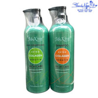 Cặp dầu gội xả Maxtop Extra Collagen Keratin 800mlx2 [ TN ]