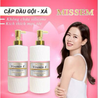 Cặp Dầu Gội Xả MISSEM Vitamin E 800ml Giữ Màu Chống Rụng Kích Thích Mọc Tóc Giúp Tóc Suôn Mượt ✅