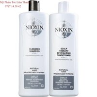 Cặp dầu Gội xả Nioxin System 2 chống rụng tóc 1000mlx2 ( New)