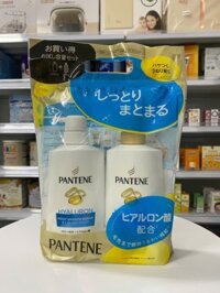 Cặp dầu gội xả Pantene Nhật Bản 270ml (Xanh dương trị gầu hiệu quả)