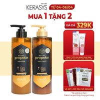 Cặp dầu gội xả phục hồi keo ong Kerasys Royal Propolis Hàn Quốc dành cho tóc khô xơ hư tổn, chẻ ngọn