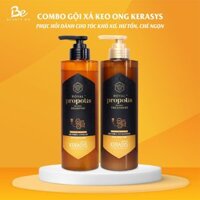 Cặp dầu gội xả phục hồi, làm mượt tóc keo ong Kerasys Royal Propolis Hàn Quốc dành cho tóc hư tổn