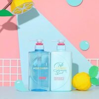 CẶP DẦU Gội + Xả Sạch Dầu Mát Lạnh Tsubaki Premium Cool Xanh (490ml/Chai)