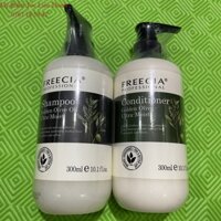 Cặp Dầu gội xả siêu dưỡng ẩm Freecia Golden Olive Oil 300mlx2(NEW-2023)